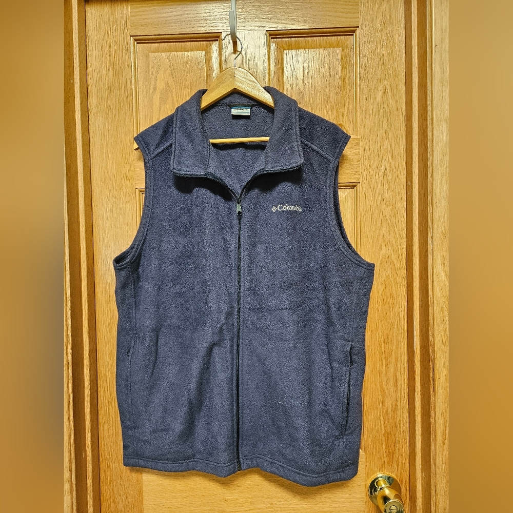 Columbia Navy Fleece Jacket 2X